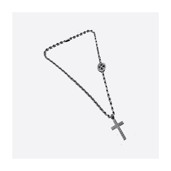 クロムハーツ クラシックレトロクロスサークルレターネックレス