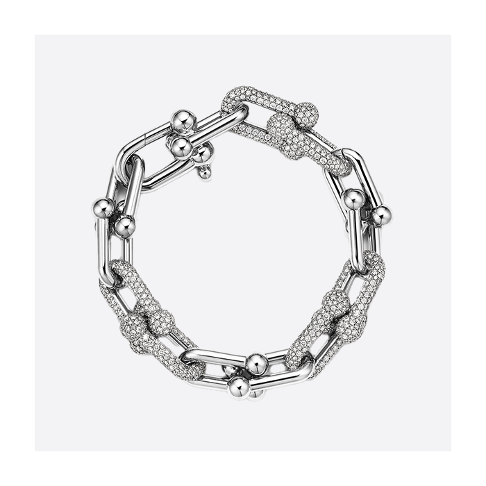 ティファニー ハードウェア ラージ リンク ブレスレット ホワイト 72303695