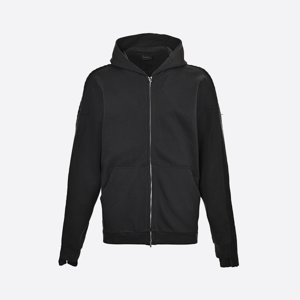 バレンシアガの前後ジッパー付きフード付きジャケット