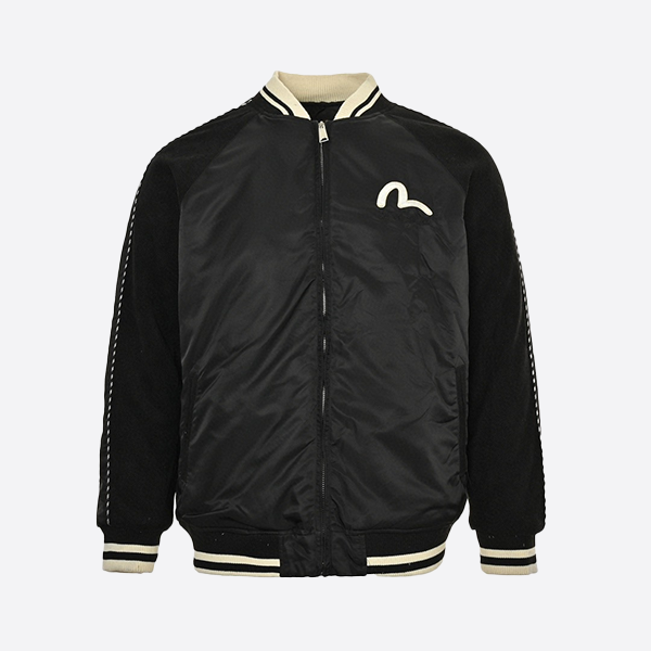 エヴィス ファイブラッキーディア Good Luck” 鹿刺繍ベースボールコットンジャケット