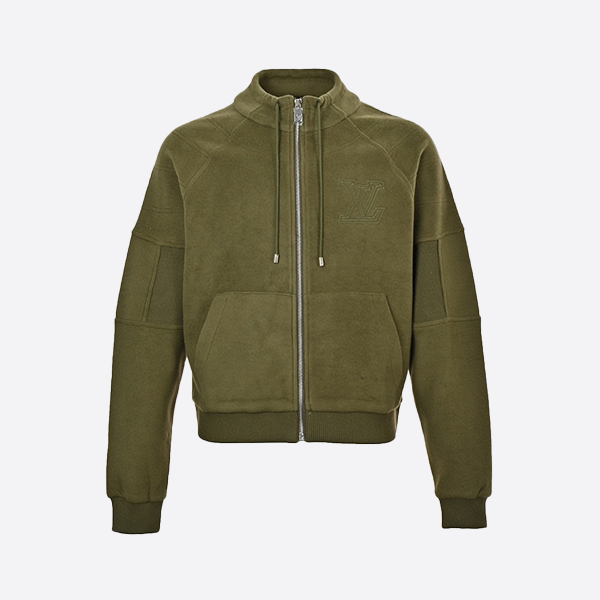 ルイヴィトン 24Fw 刺繍ロゴ ウールスーツ ジッパージャケット