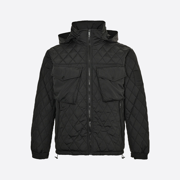 バーバリー 24Fw ダブルポケット ダイヤモンドキルティング コットン ジャケット