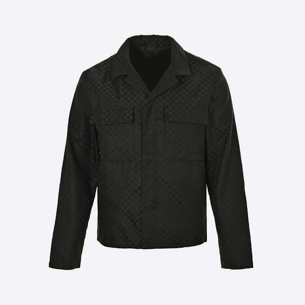ルイ・ヴィトン 24FW アメリカズカップ ダークパターン チェッカーボード シャツ ジャケット