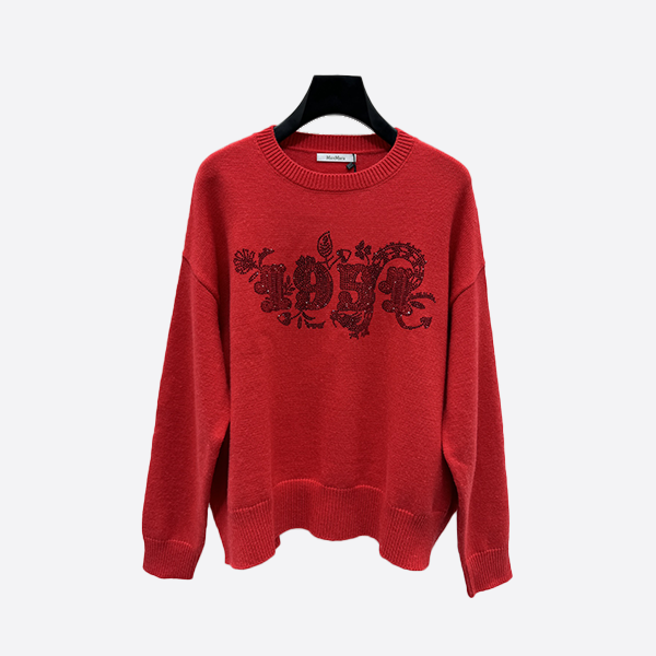 マックスマーラホット ダイヤモンド 1951 デジタル ニット長袖セーター