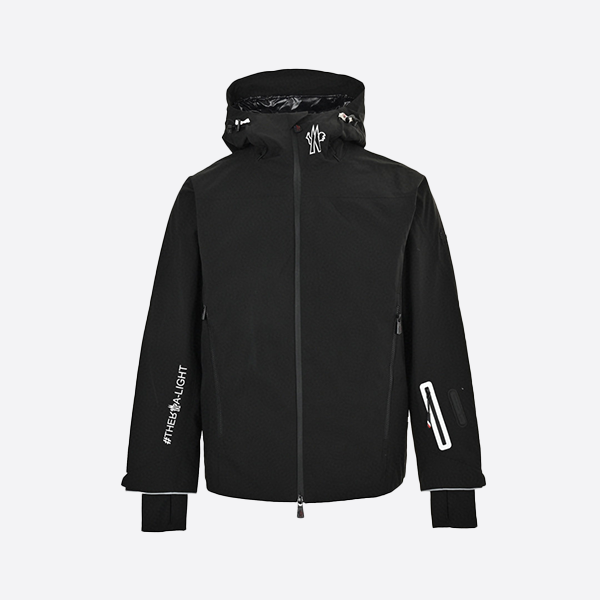 モンクル ダブルスリーブ ドット柄 フード付き スキースーツ