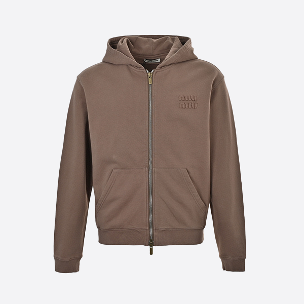 ミュウミュウ ジップアップ フード付きジャケット