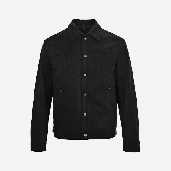 ロエベ マイクロフリース ラペル ダウンジャケット