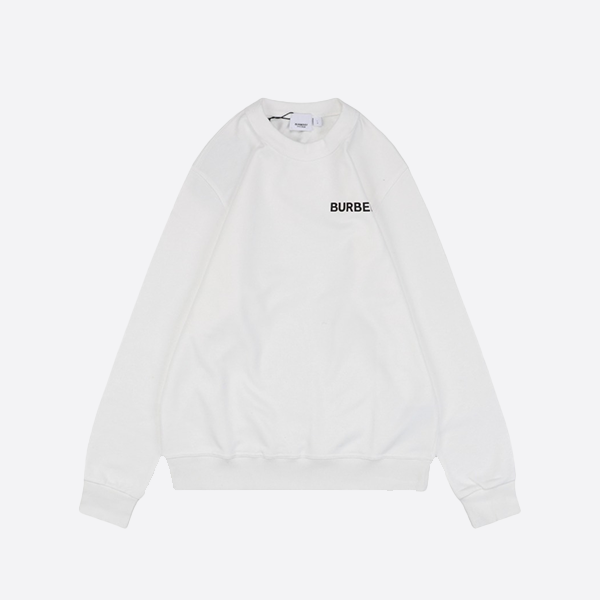 バーバリー 24Fw スモールロゴ シリコン クルーネック スウェットシャツ