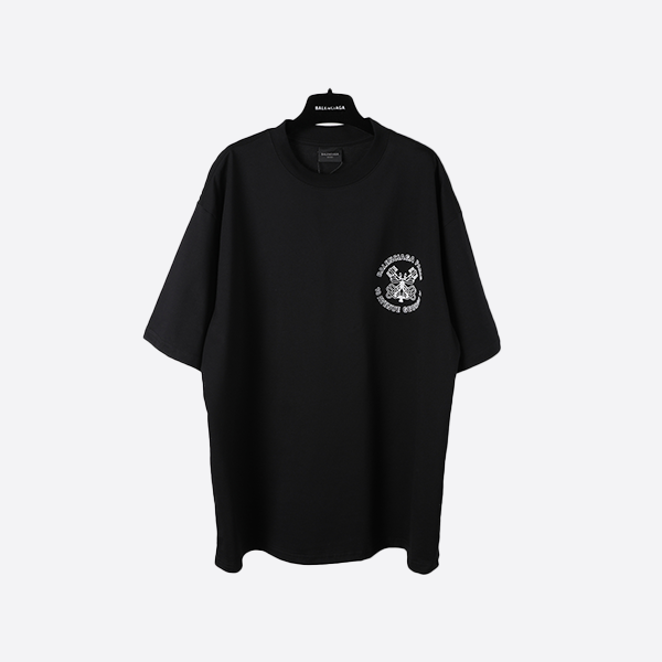 バレンシアガ キーマイクロスタンププリント 半袖 25ss