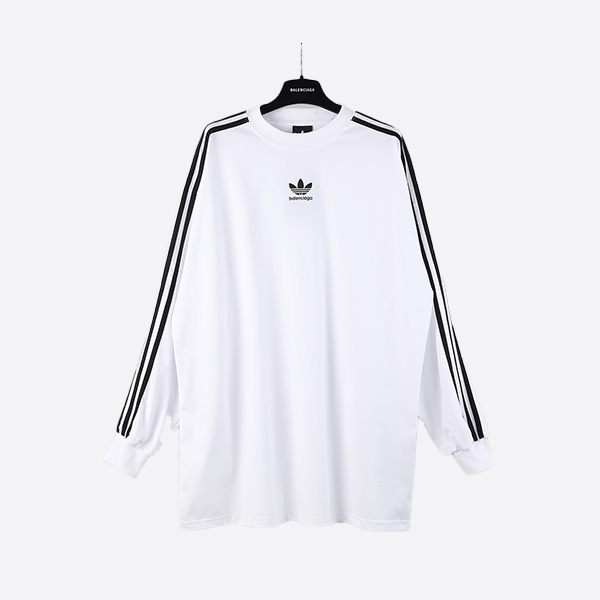 バレンシアガ 3リボン クラシック ジョイント ロングスリーブ 23ss ホワイト