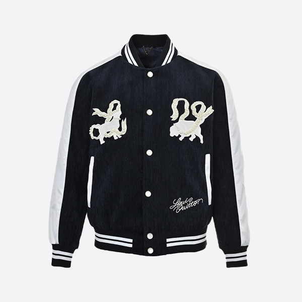 ルイヴィトン 24FW パールベルベット 横須賀ジャケット