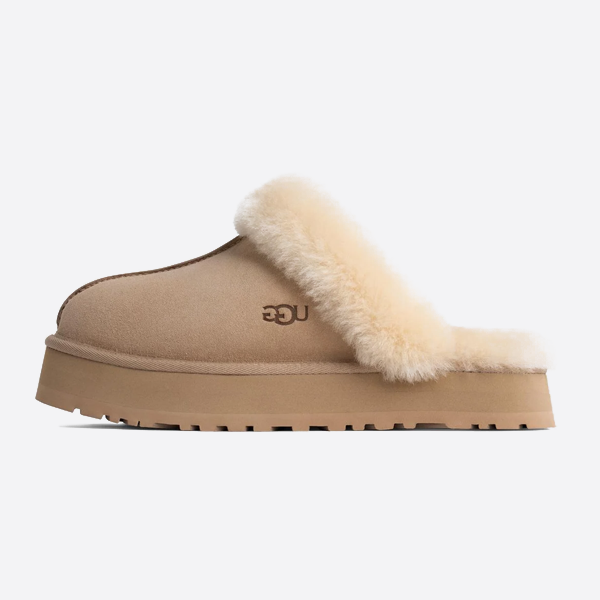 UGG 快適で暖かいクローズドトゥホームスリッパ チェスナットブラウン 1122550