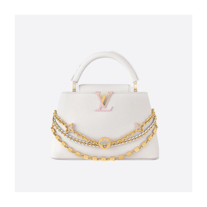 ルイ・ヴィトン カプシーヌ ホワイト＆ピンク スリーインワン チェーンバー ハンドバッグ M12279