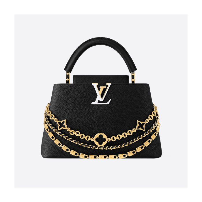 ルイ・ヴィトン カプシーヌ ブラック 3イン1 チェーンバッグ M12345