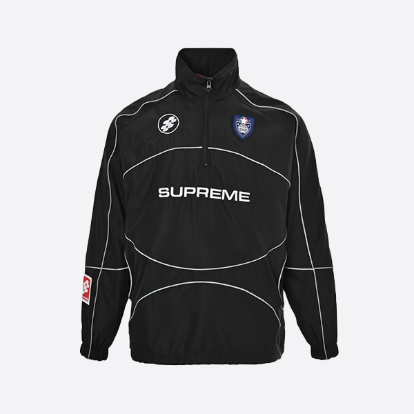 シュプリーム 24FW 3M 反射ストライプ ハーフジップ プルオーバー ジャケット