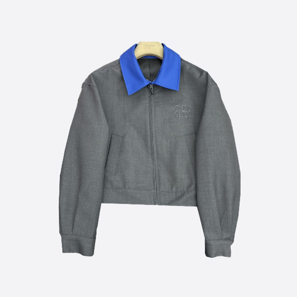 ミュウミュウ コントラストカラー ダブルカラー ラペル ジャケット