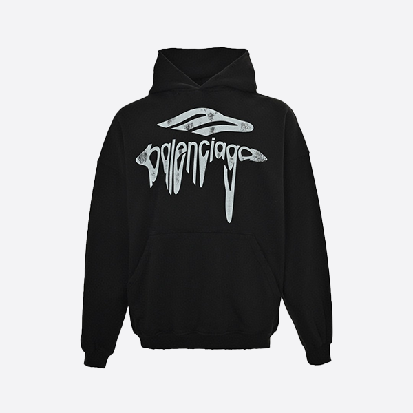 バレンシアガ 3m アートレタープリント フード付きスウェットシャツ