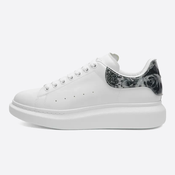 アレキサンダー・マックイーン 2025 インク グラフィティ ヒール マックイーン ホワイト シューズ 794987WIFT5