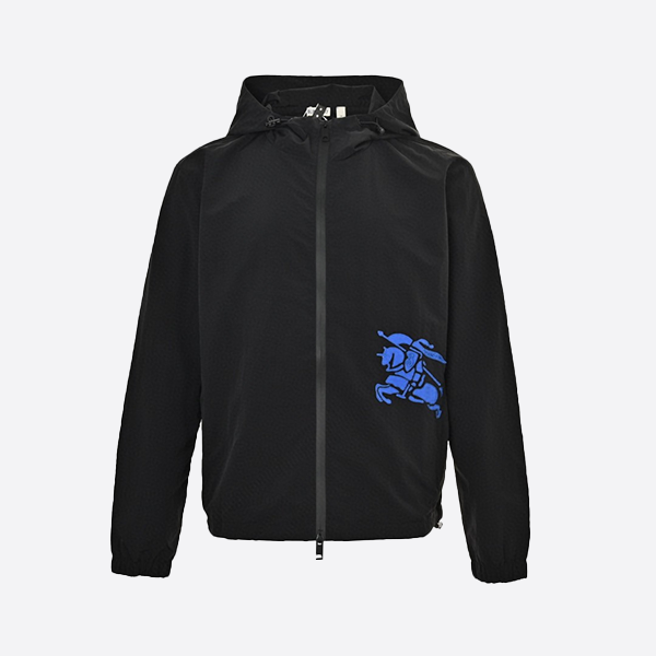 バーバリー ウーブン ウォーホース ジップアップ ジャケット ブラック