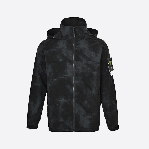 ストーンアイランド フード付きジャケット 袖バッジ付き