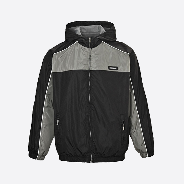 ミュウミュウ パッチワークレタリングト​​レンチコート