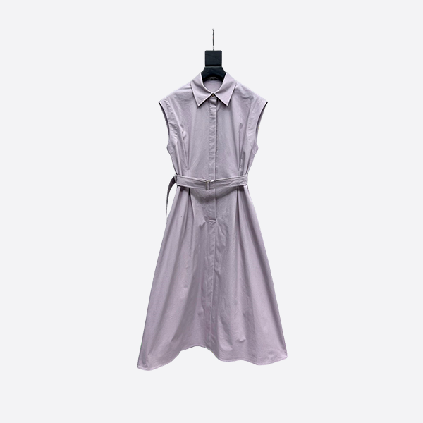 シャツ風ロングドレス