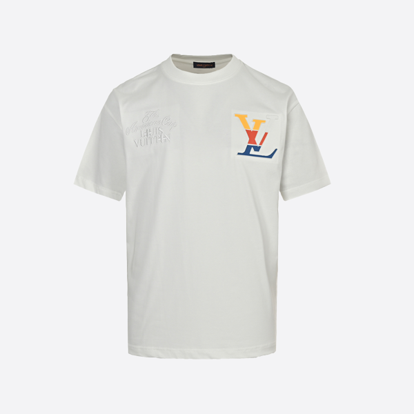 ルイ・ヴィトン 24ss アメリカズカップ 共同ブランド エンボス加工 刺繍 半袖