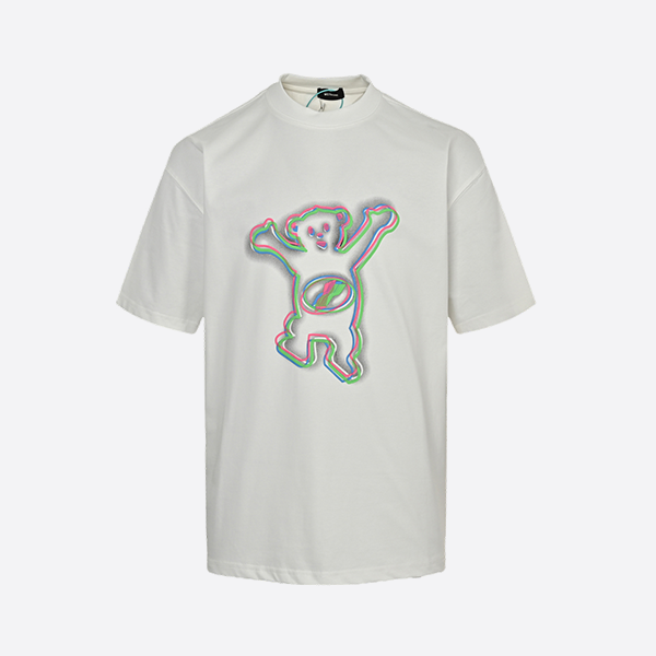 シロファントムベアプリント半袖