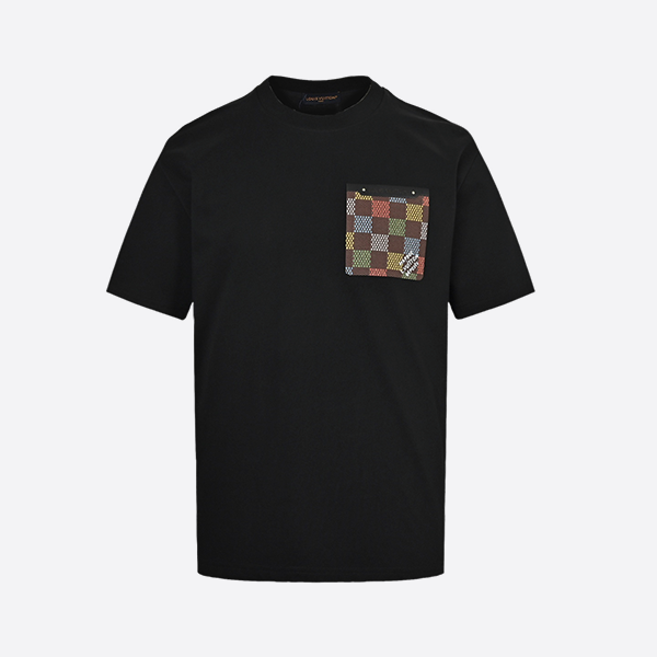 ルイ・ヴィトン 25ss チェッカーボード レザーポケット 半袖