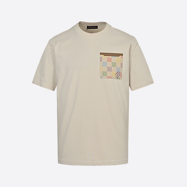 ルイ・ヴィトン 25ss チェッカーボード レザーポケット 半袖