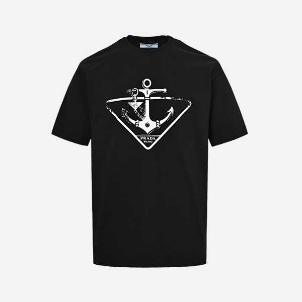 プラダ 25ss アンカー トライアングル プリント 半袖