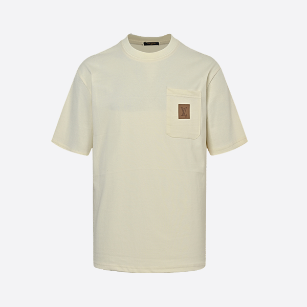 ルイヴィトン 25ss レザーポケットバッジ 半袖