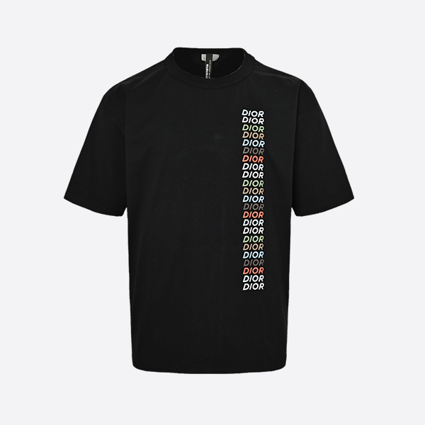 ディオール 24ss カラフル 斜め文字プリント 半袖