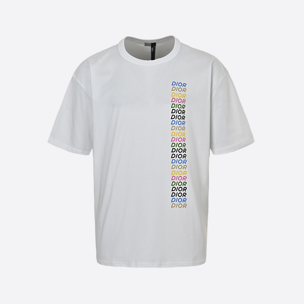 ディオール 24ss カラフル 斜め文字プリント 半袖