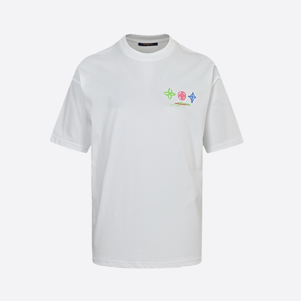 ルイヴィトン 25ss クレヨン 手描き グラフィティ 大きなロゴ 半袖