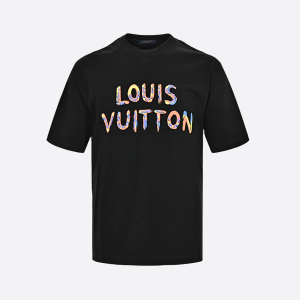 ルイ・ヴィトン 24SS 手描きの面白いひまわりプリント半袖シャツ