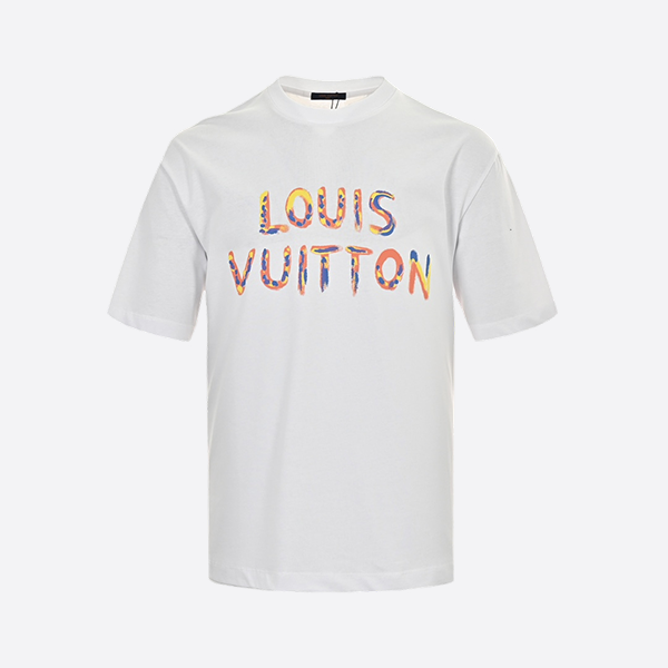 ルイ・ヴィトン 24SS 手描きの面白いひまわりプリント半袖シャツ