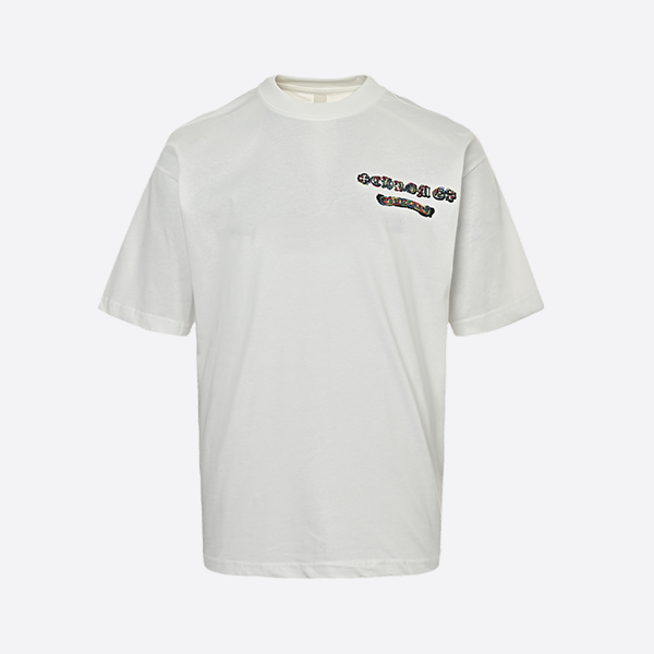 クロムハーツ 25ss カラフルシルク糸刺繍クロス半袖