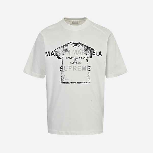 メゾンマルジェラ 25ss コラボレーション 半袖 グラフィックプリント 半袖