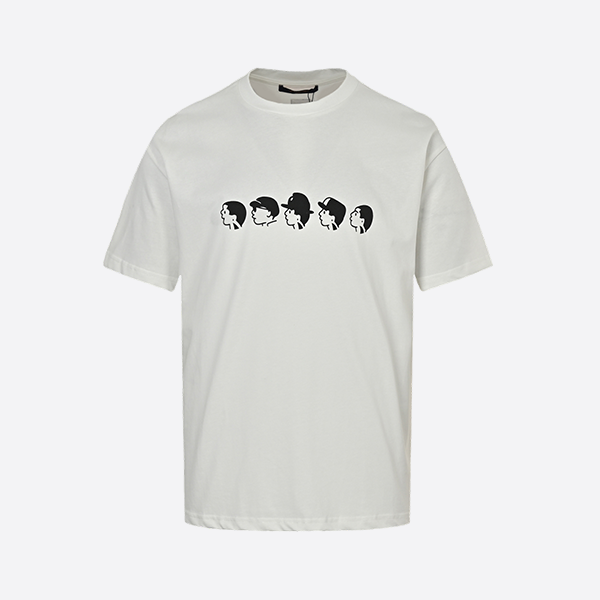 ルイ・ヴィトン 25SS 半袖シャツ（リトルマンの頭のプリント入り）