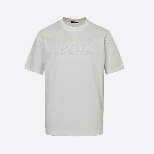 ルイ・ヴィトン 25SS スリーリングモノグラム刺繍半袖