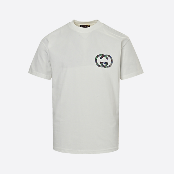 グッチ 25SS グラフィティ ハンドペイント ダブルG プリント 半袖