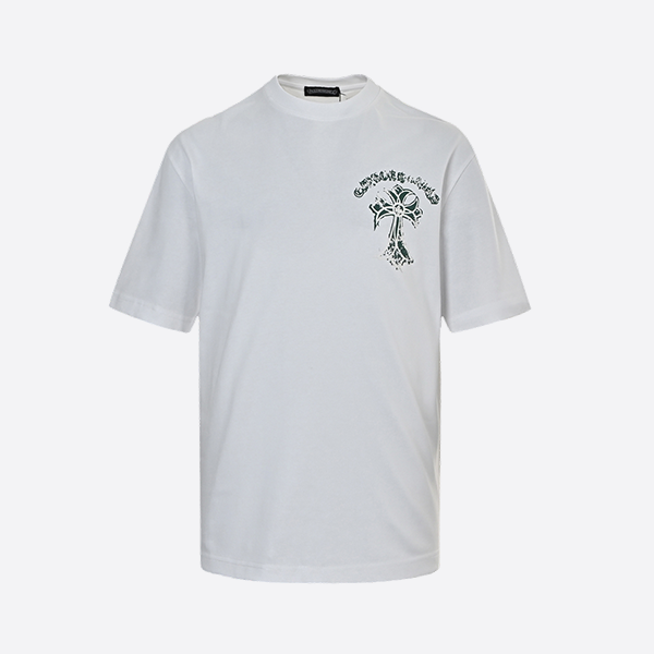 クロムハーツ 25ss 斑入り十字サンスクリットプリント半袖