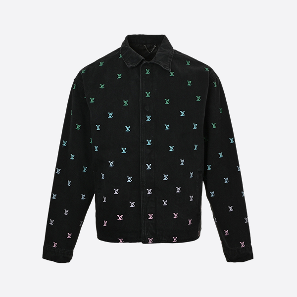 ルイ・ヴィトンのグラデーション刺繍デニムジャケット