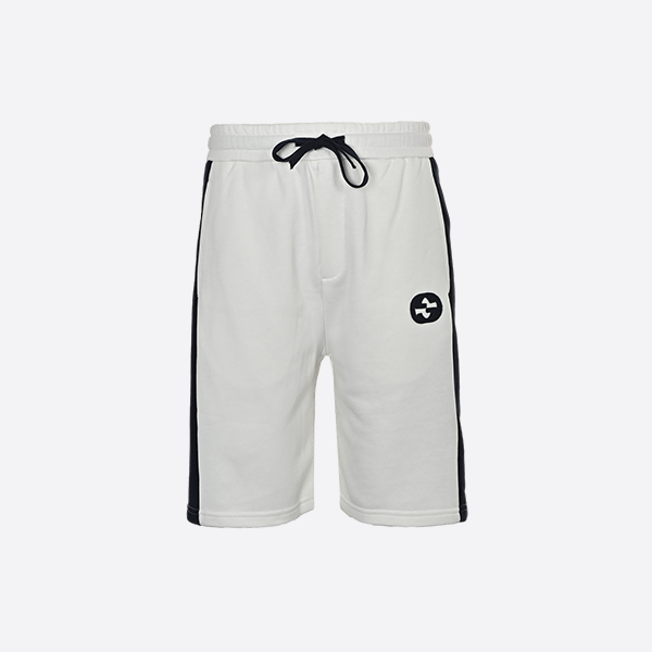 グッチのパッチワークインレイダブルG刺繍ショートパンツ