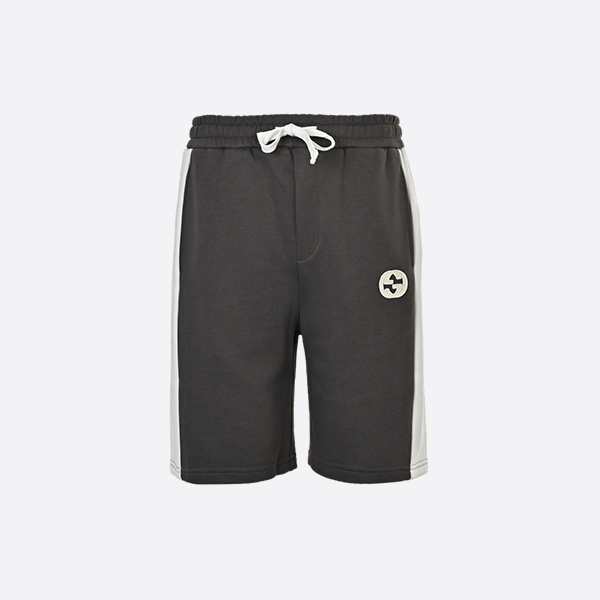 グッチのパッチワークインレイダブルG刺繍ショートパンツ