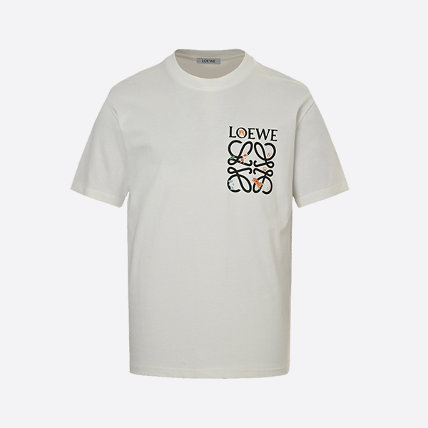 ロエベ 25ss 胸プリントロゴ半袖