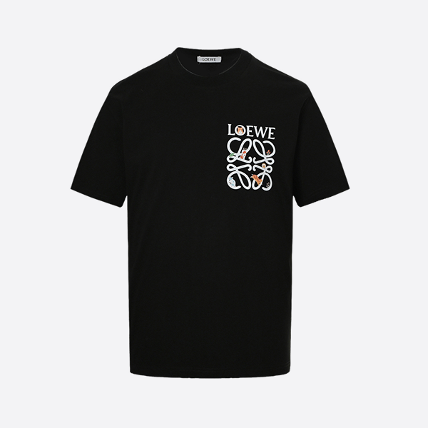 ロエベ 25ss 胸プリントロゴ半袖