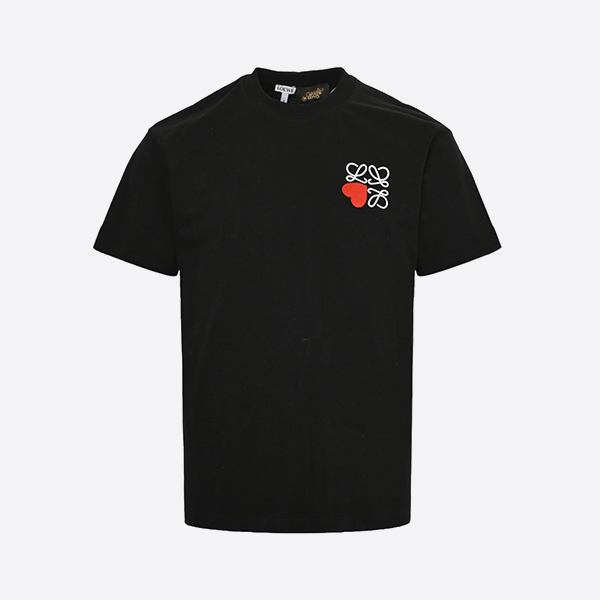 ロエベ 24ss ハートフロック刺繍ロゴ半袖