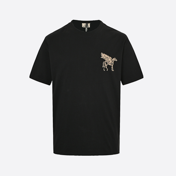 エルメス ペガサス刺繍 ラウンドネック 半袖